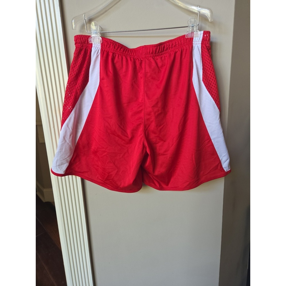 Vintage Nike Basketball Shorts Nike Team Shorts Red White Mesh Sides Mens XL - Picture 2 of 16